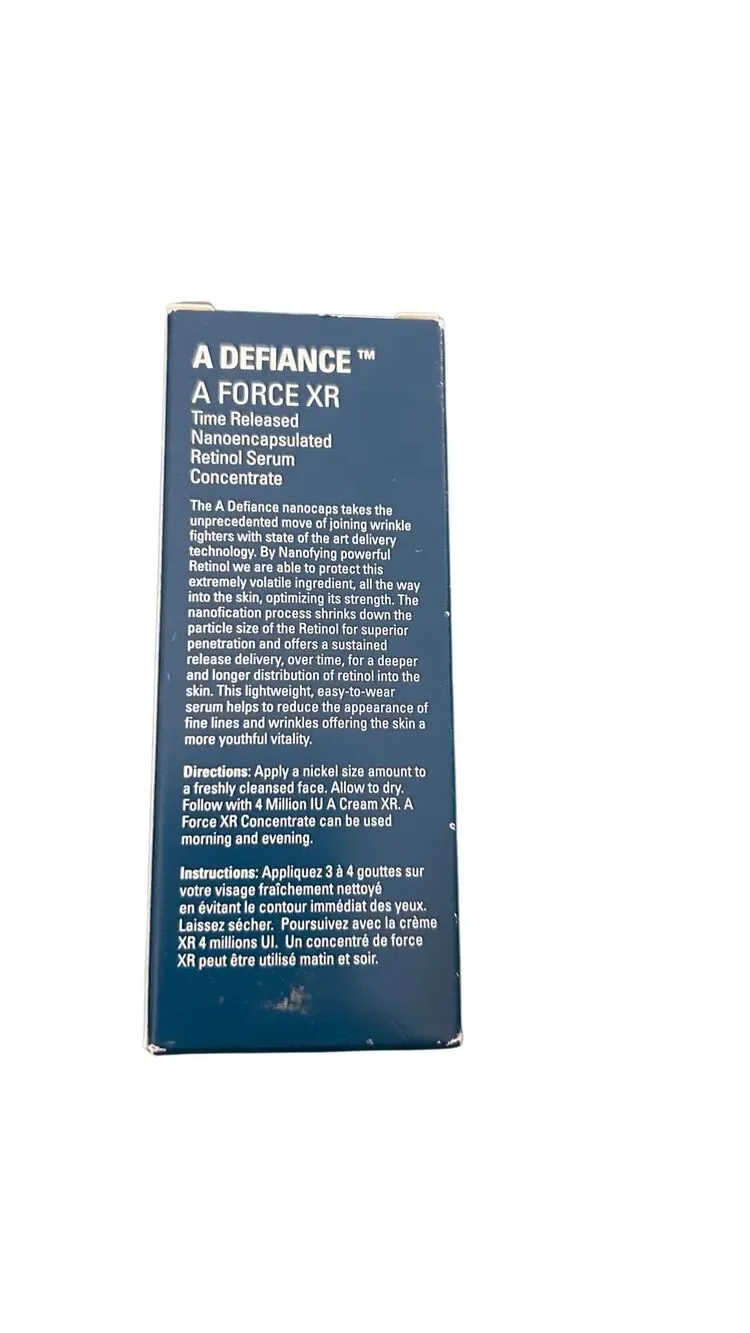 Serious SkinCare A Defiance Anti Aging for Ageless Skin A Force XR 1 fl oz NEW S